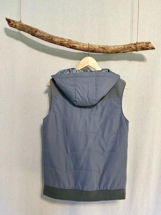 Carve Designs Quilted Vest - Cute Details - Blue/Gray - Picture 2 of 6